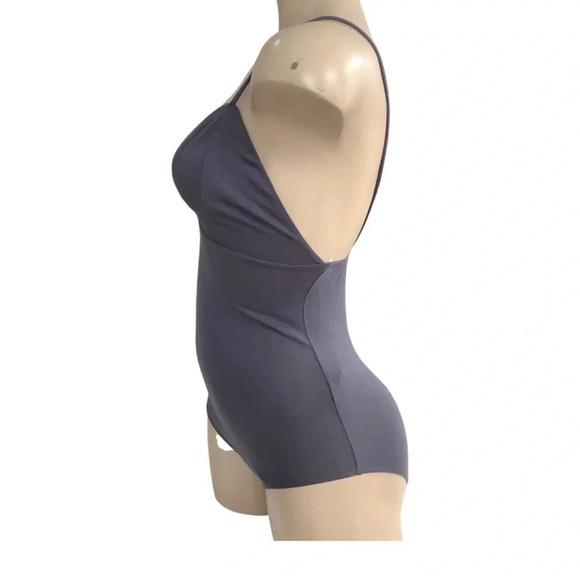 Urban Look Grey Spaghetti Strap Bodysuit Size Small New Without Tags - Picture 3 of 6